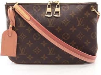Louis Vuitton Pre-owned Cross Body Bags, female, Brown, Size: ONE SIZE Pre-owned Canvas shoulder-bags