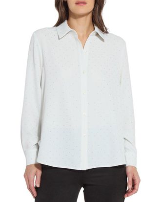 Lyss&eacute; Crystal Embellished Parker Shirt
