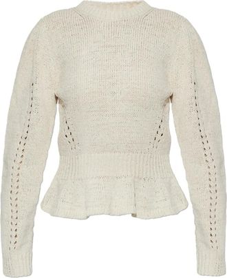 Ulla Johnson Maglione con maniche a palloncino - Toni neutri