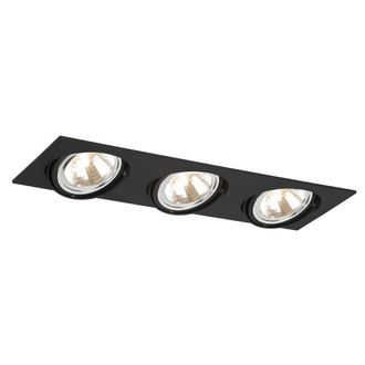 Netlighting Olimp G9 Triple Recessed Downlight Black Structure