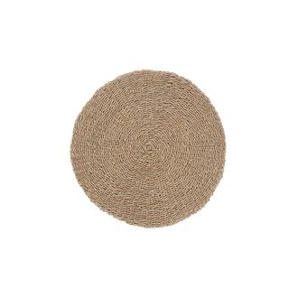 Bazar Bizar Alfombra de sisal en marr&oacute;n 100x100x2 cm