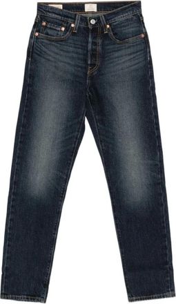 Levi's Jeans, Dames, Blauw, W27, Katoen, 501 Cropped Straight Jeans