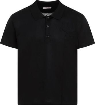 Valentino Garavani Polo - Heren - Polos - Zwart - M - Katoen - Tops