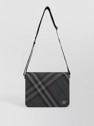 Burberry grid shoulder bag small messenger