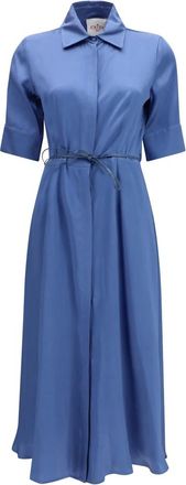 Crida Milano Abito Chemisier Baldo - - Dresses - Donna - Blu - L