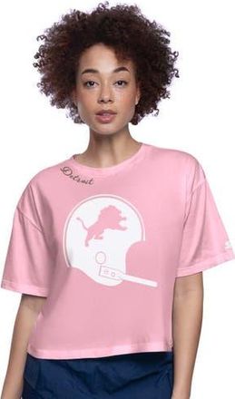 Starter Womens Starter Pink Detroit Lions Play the Ball Boxy Cropped T-Shirt at Nordstrom, Size Xx-Large