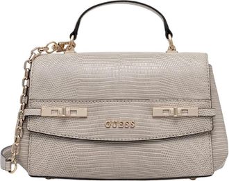 Guess Melinda Small Structured Bag - Dames - Handtassen - Beige - ONE Size - Leer - Tassen