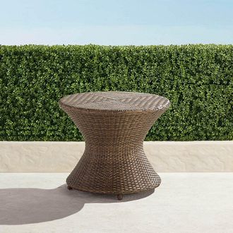 Frontgate Balencia Bronze Round Side Table - Bronze - Frontgate