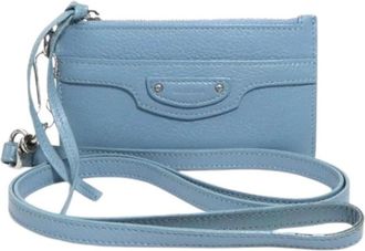 Balenciaga Pre-owned Cross Body Bag - Dames - Vintage Schoudertas - Blauw - ONE Size - Leer - Vintage