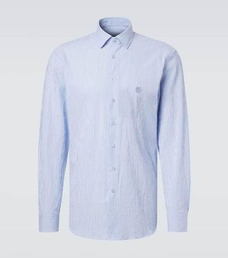 Etro Camicia Roma in cotone a righe