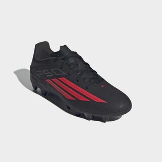 adidas Fussballschuh ADIDAS PERFORMANCE F50 CLUB, FESTE/GEMISCHTE B&Ouml;DEN, Gr. 42,5, core schwarz, lucid rot, core schwarz, Synthetik, Textil, Schuhe Fussballs