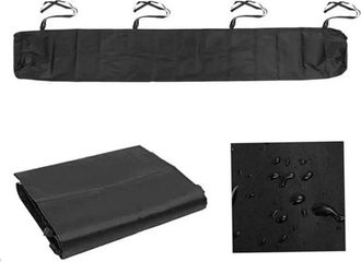 OEM Housse De Protection Pour Auvent - Tissu 420d Oxford Imperm&eacute;able Uv Anti-poussi&egrave;re - Pour Abri De Terrasse Et Mobilier Ext&eacute;rieur - Noir - 1 Pi&egrave;ce