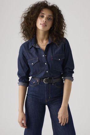 Levi's Camisa The Ultimate Western - Mujer - XL - Azul / Smokin Hot