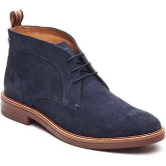 Base London Lincoln Chukka Leather Mens Navy Boots - Size UK 12