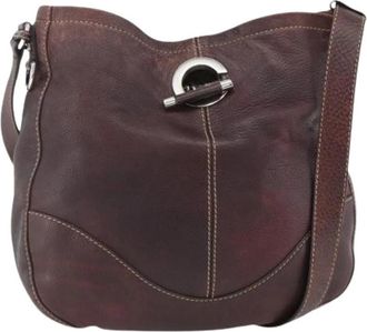 Gucci Pre-owned Vintage Schoudertas - Dames - Vintage Schoudertas - Rood - ONE Size - Leer - Vintage
