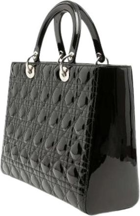 Dior Pre-owned Lady Dior - unisex - Vintage Handtas - Zwart - ONE Size - Leer - Vintage