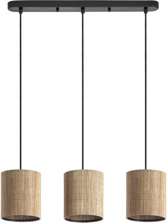 MDC Lámpara de techo alargada rail Natural 3xE27