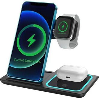 OEM Cargador De Inducci&oacute;n 3 En 1 Para Iphone 16/15/14/13/12/11/pro/max/plus, Cargador Inal&aacute;mbrico R&aacute;pido Para Iwatch Ultra/10/9/8/7/6/se/5/4/3/2, Estaci&oacute;n