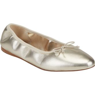 Marc Fisher Amellie Ballet Flat in Gold at Nordstrom Rack, Size 7.5