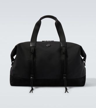 Moncler Leather-trimmed duffel bag