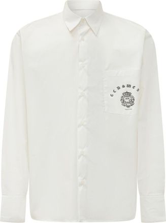GCDS White Regular Logo Shirt