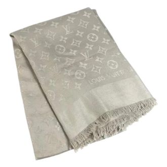 Louis Vuitton Pre-owned Scarves, unisex, Beige, Size: ONE SIZE Pre-owned Shawl
