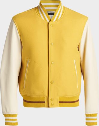 Tom Ford Mens Varsity Bomber Jacket