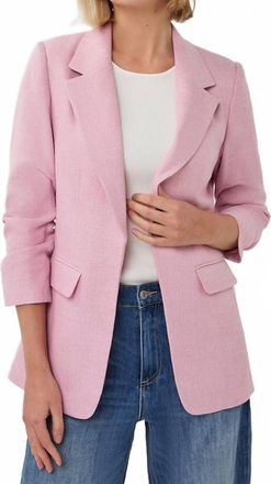Esqualo Linen Blazer In Pink