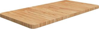 vidaXL Encimera De Madera Maciza Tratada Marr&oacute;n Claro 80x40x2,5cm Vidaxl