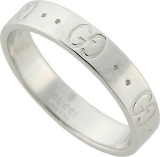 Gucci White Gold White Gold (18K) Band Ring (Pre-Owned)