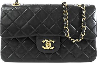 Chanel Tweedehands Kleine Classic Lamsleer Dubbele Flap