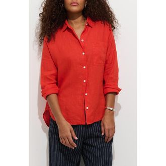 Alex Mill Jo Linen Shirt in Chili at Nordstrom, Size X-Small
