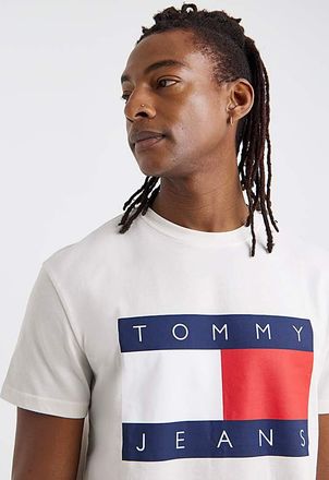 Tommy Jeans Flag T-Shirt - White