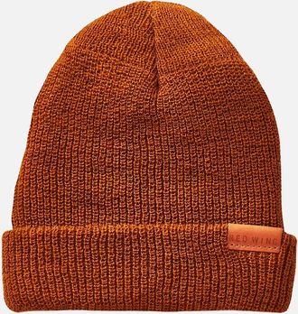 Red Wing Shoes Mens Red Wing Merino Wool Knit Beanie Hat - Brown
