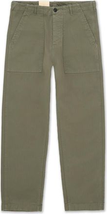 Fortela Newfatigue Herringbone Cotton Fatigue Trousers in Green at Nordstrom, Size 30 Eu