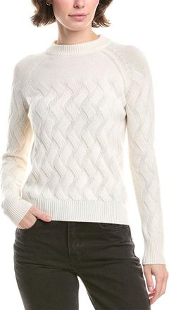 Forté Cashmere Wandering Cable Cashmere Sweater
