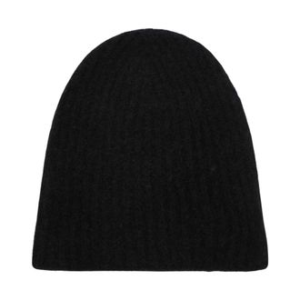 Roberto Collina Zwarte Gebreide Muts Hat - Dames - Hoeden - Zwart - ONE Size - Accessoires