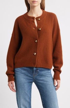 Frame Denim Wool & Cashmere Cardigan in Rust at Nordstrom Rack, Size Large