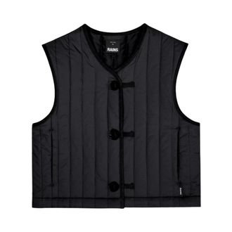 Rains Jassen, Dames, Zwart, M, Banja Short Liner Vest