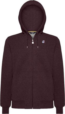 K-Way Red Dahlia Hooded Sweatshirt - Heren - Vesten met rits - Bruin - S - Katoen - Hoodies & sweatvesten