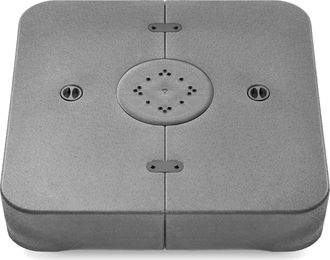 Best Choice Products 330lb Capacity Fillable Heavy-Duty Outdoor Cantilever Umbrella Base w/ Easy-Fill Spouts - Gray