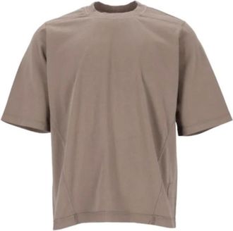 Rick Owens Du02F6252Rnp34 T-Shirt - Heren - Tops - Bruin - Maat: ONE Size Katoen