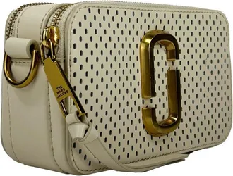 Marc Jacobs Perforated Leather Crossbody Bag - Gold