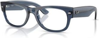 Ray-Ban 52mm Square optical glasses in Blue at Nordstrom