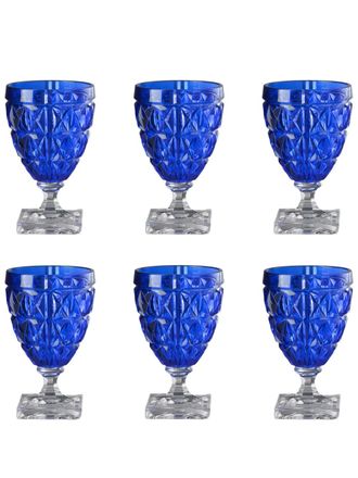 Mario Luca Giusti Star wine glass (set of six) - Blue