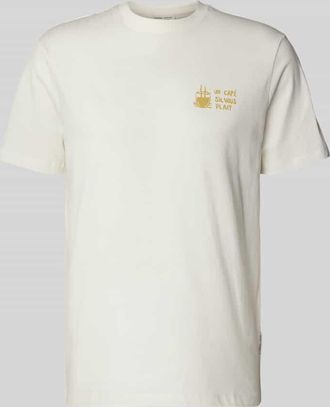 Casual Friday Casual Friday T-Shirt mit Motiv-Print Modell &Oslash;RSLEV in Weiss, Gr&ouml;&szlig;e XXXL