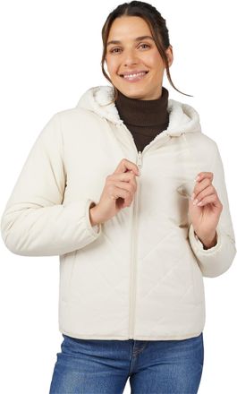 Free Country Womens Hooded Cirrus Quilted Reversible Jacket