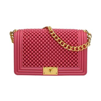 Marc Ellis Bolso de Hombro Acolchado de Goma - Bags - Mujer - Rojo - ONE SIZE