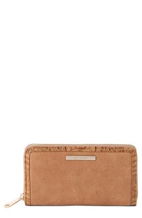 Brahmin Suri Leather Zip Wallet in Tan at Nordstrom