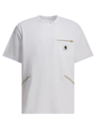 sacai Carhartt Wip T-Shirt mit Rundhalsausschnitt